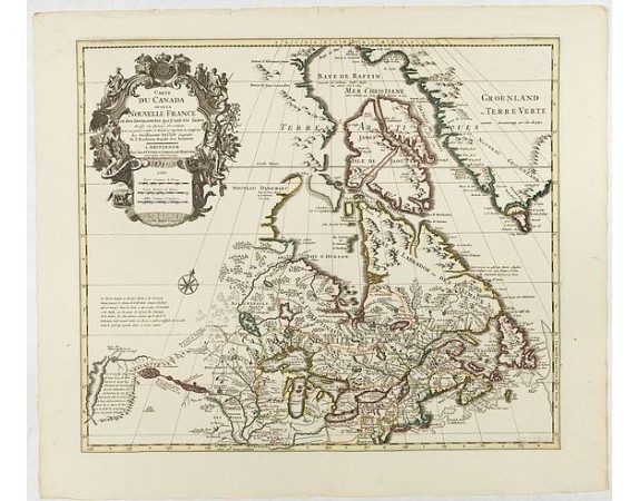 COVENS, J./ MORTIER, C. -  Carte du Canada ou de la Nouvelle France.