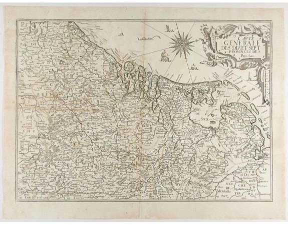 BEREY, N. / TASSIN, C. -  Carte Generale des Dixet Sept Provinces des Pays Bas.