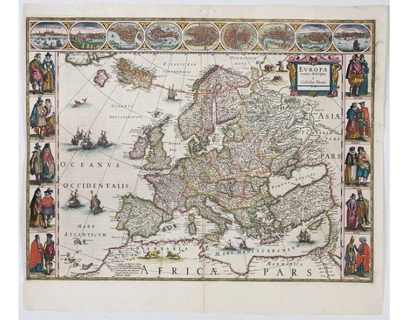 BLAEU, W. -  Europa recens descripta à Guilielmo Blaeuw.