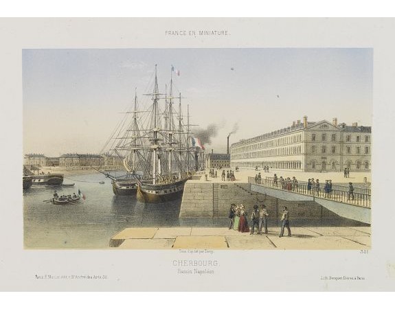 DEROY. -  Cherbourg - Bassin Napoléon.