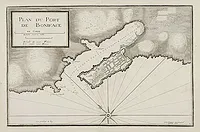 AYROUARD, J. -  Plan du Port de Boniface en Corse.