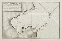 AYROUARD, J. -  Plan de La Baye et du Port de la Hiace en Corse.