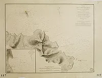 HELL. - Plan des mouillages situés à la côte septentrionale de l'Ile de Corse.