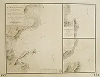 HELL. - Plan du golfe de Pinarello - du port de Favone - de Porto Nuovo.