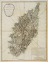 JEFFERYS, Thomas. - A New Map of the Island and Kingdom of Corsica, by Thomas Jefferys…