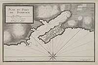 AYROUARD, J. - Plan du Port de Boniface en Corse.