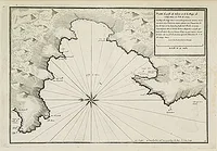 AYROUARD, J. - Plan du golfe de talane et de la Baye de campe moro en l'isle de Corse..