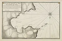 AYROUARD, J. - Plan de La Baye et du Port de la Hiace en Corse. . .