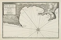 AYROUARD, J. - Plan de la Baye de Calui en Corse.