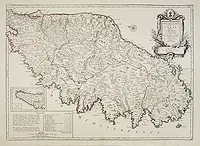 JAILLOT/ SANTINI/ REMONDINI. - Carte Particulière de l'Isle de Corse. Divisée par ses dix Provinces ou Juridictions et ses quatre Fiefs.