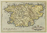 ORTELIUS, A. - Corsica.