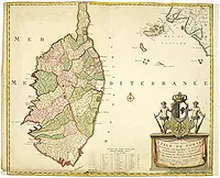 OTTENS, R. & J. / VOGT, J. - Nouvelle Carte de L'Isle de Corse Apartenante à la Republique de Genes.