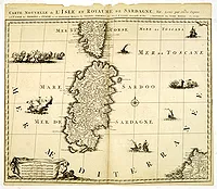 SANSON, N. /MORTIER, P. - Carte nouvelle de l'Isle et Royaume de Sardagne.