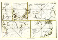 FADEN, W / FOOT, Th. - Road of Figarone and St Mary / Bay and road of St. Fiorentino / Bay and port of Calvi / Harbour and road of Ajaccio / Gulfs of Talana or Valinco and of Campo-Moro.