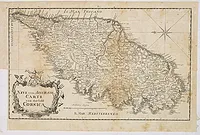 SYSANG, Johanna Dorothea. - Neue und Accurate Carte von der Insel Corsica.