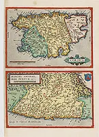 ORTELIUS, A. - Corsica / Marcha Anconae, olim picenum. 1572.