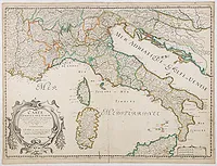 SANSON, N. - Carte Generale de l'Italie et des Isles et pays Circonvoisins.