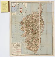 TARIDE. -  Nouvelle Carte de la Corse, a l'usage des automobilistes, cyclistes, touristes, etc. 1:200,000e.